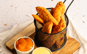 Breaded chicken strips