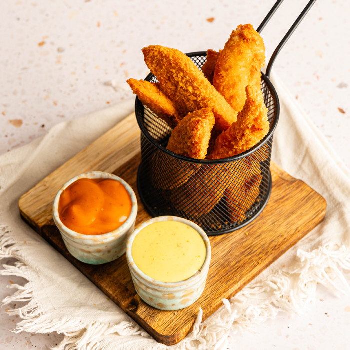 Breaded chicken strips